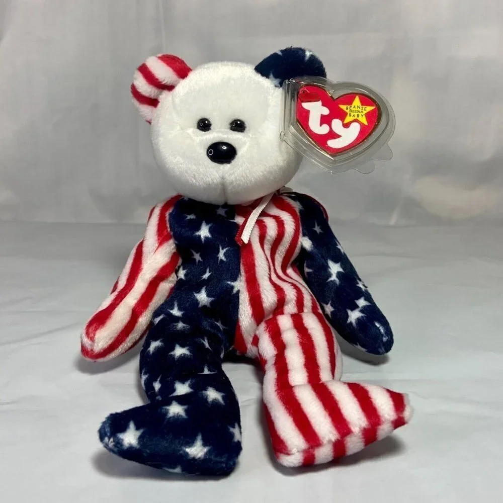 Ty Beanie‎ Baby Spangle 1999 Retired P.E. Pellets 7th Gen Tush Tag Rare Vintage